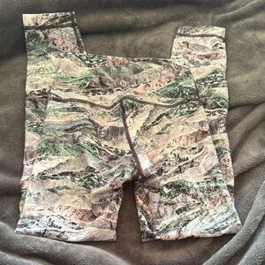 lululemon  Leggings - Green and pink Pattern
